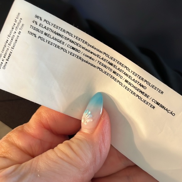 Joseph Ribkoff Dress 3/4 Sleeves Mesh Stripe Detail Size 18 Black - Picture 9 of 9